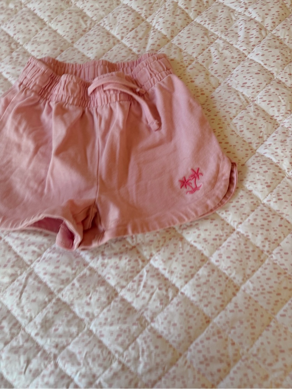 Zara Blush Pink Drawstring Girls' Shorts